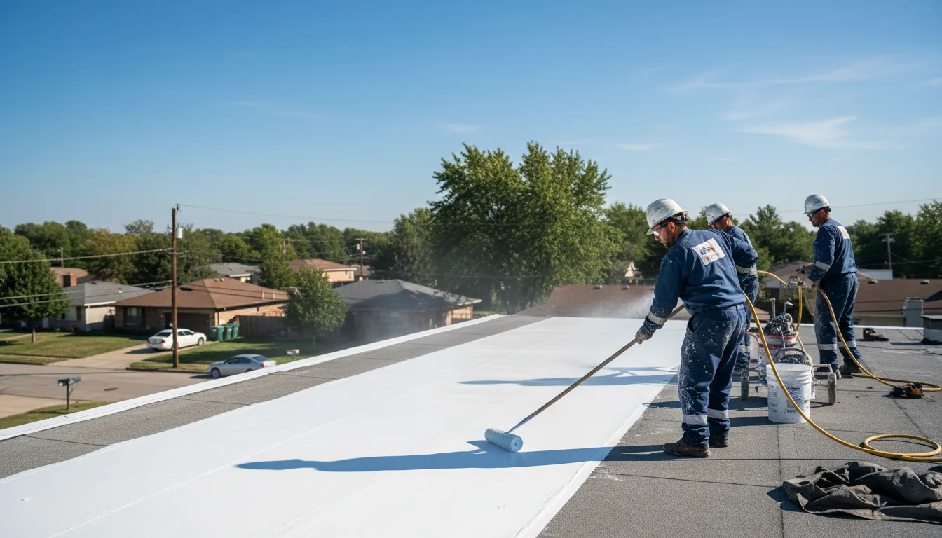 Commercial roof coating in Chidester, AR near me